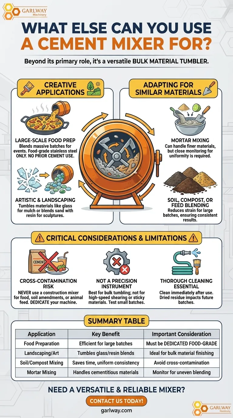 À quoi d'autre peut servir une bétonnière ? Libérez sa polyvalence au-delà du béton Guide Visuel