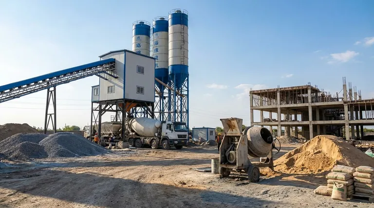 Quelle est la différence entre une bétonnière et un malaxeur à mortier ? Choisissez le bon malaxeur pour votre projet.