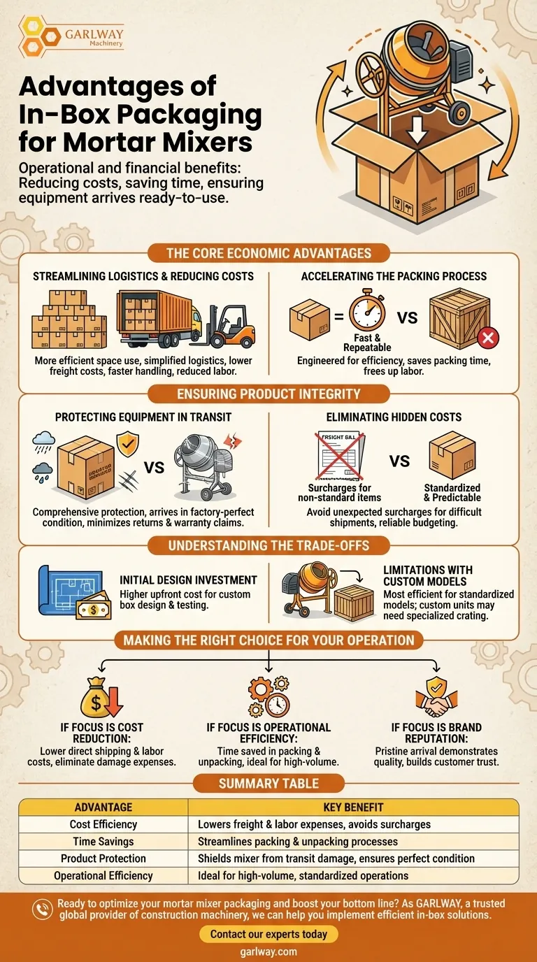 ¿Cuáles son las ventajas del embalaje en caja para las hormigoneras? Ahorre costes y garantice una entrega segura Guía Visual