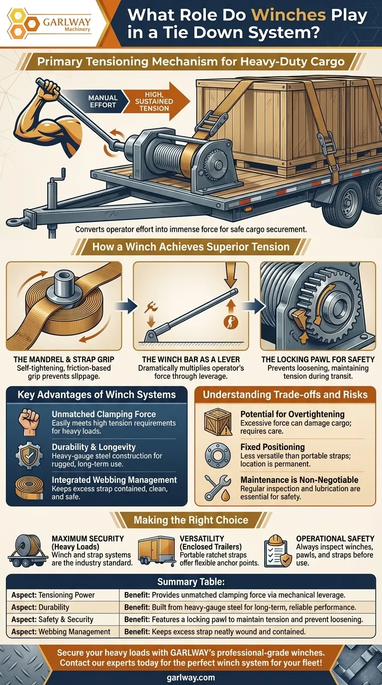 绞盘在捆绑系统中扮演什么角色？实现最大程度的货物安全 图解指南