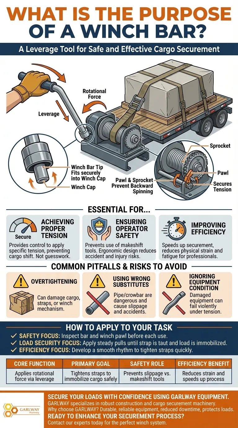 ウインチバーの目的は何ですか？安全で効率的な貨物固定に不可欠 ビジュアルガイド