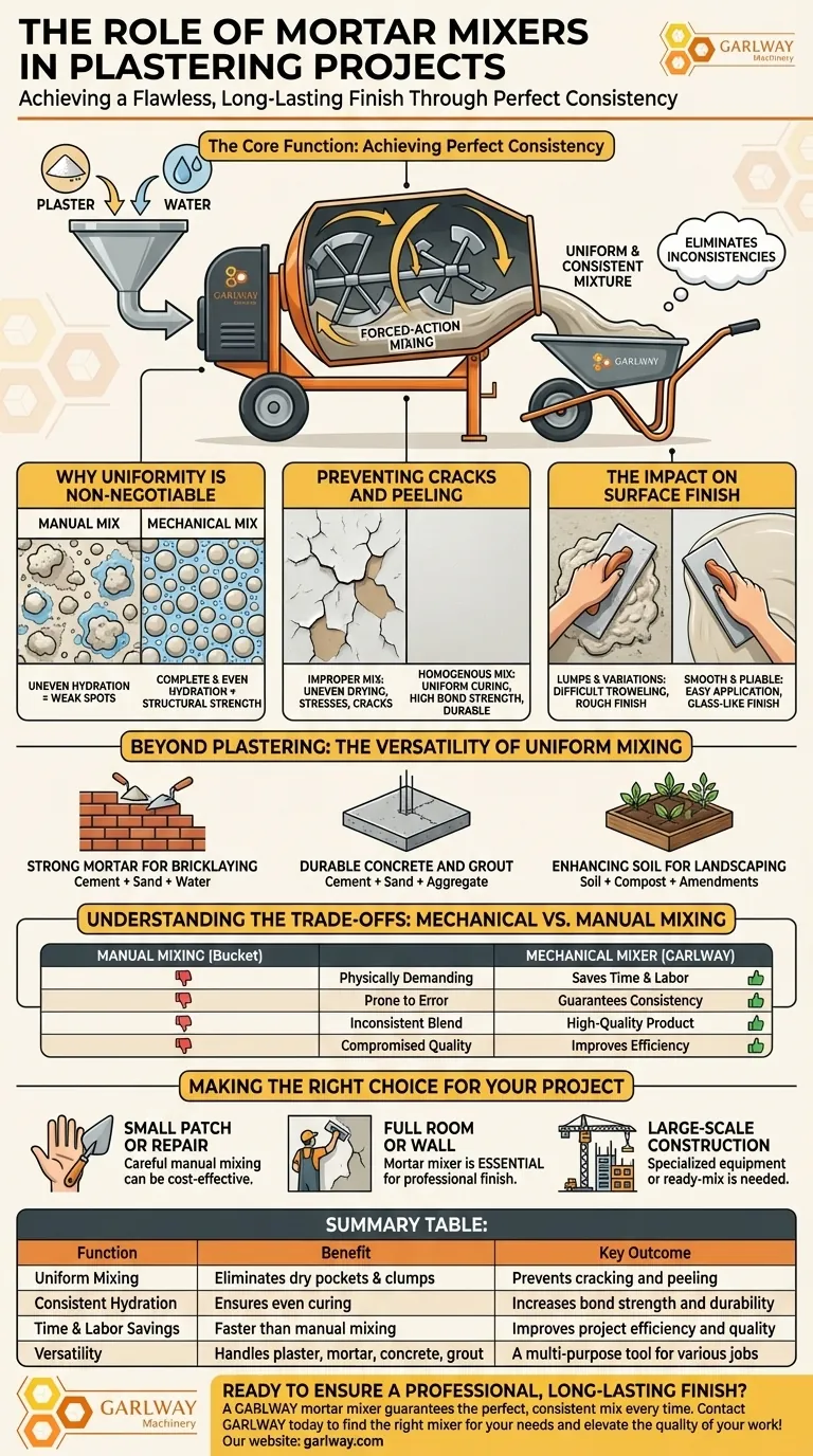 What role do mortar mixers play in plastering? Achieve a Flawless, Durable Finish Visual Guide