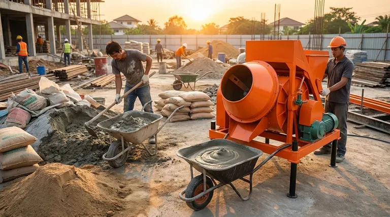 ما هي مزايا استخدام خلاطات الملاط مقارنة بطرق الخلط اليدوية؟ تعزيز الكفاءة والجودة