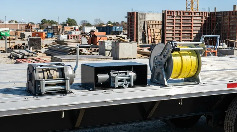 윈치에 사용 가능한 세 가지 프레임 크기는 무엇인가요? 트레일러에 맞는 것을 선택하세요.