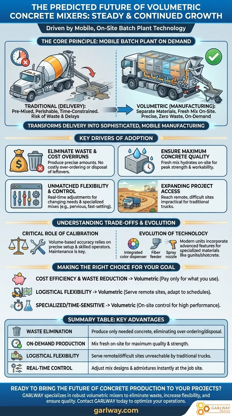 Qual é o futuro previsto para os misturadores de concreto volumétricos? Crescimento impulsionado pela eficiência sob demanda Guia Visual
