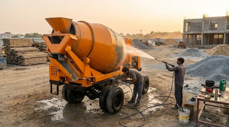 ¿Cuál es la importancia de limpiar y lubricar una hormigonera autopropulsada? Prolonga su vida útil y previene costosas averías