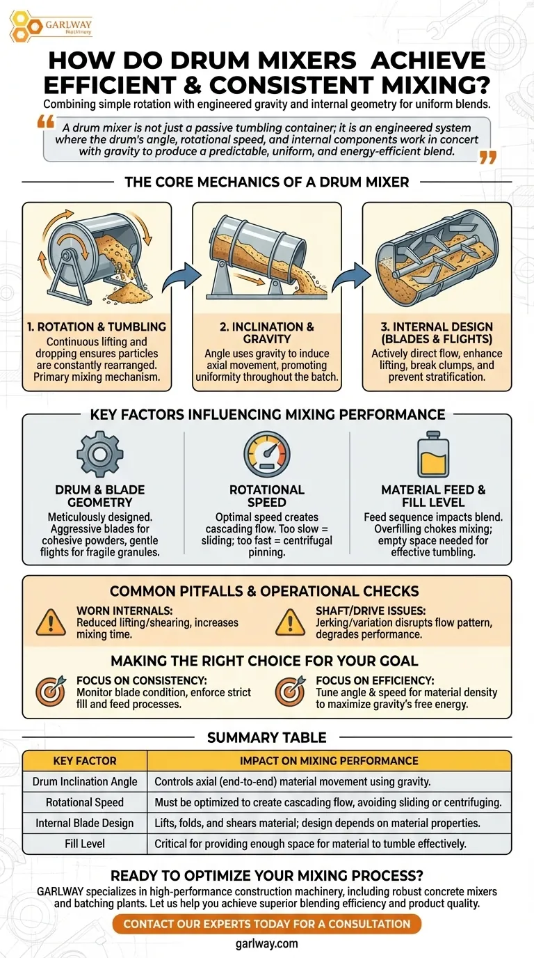 鼓式混合机如何实现高效一致的混合？掌握核心原理，实现卓越的混合效果 图解指南