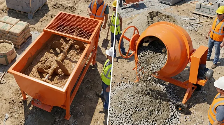 モルタルミキサーとセメントミキサーの形状の違いは何ですか? プロジェクトに最適なミキサーを選びましょう