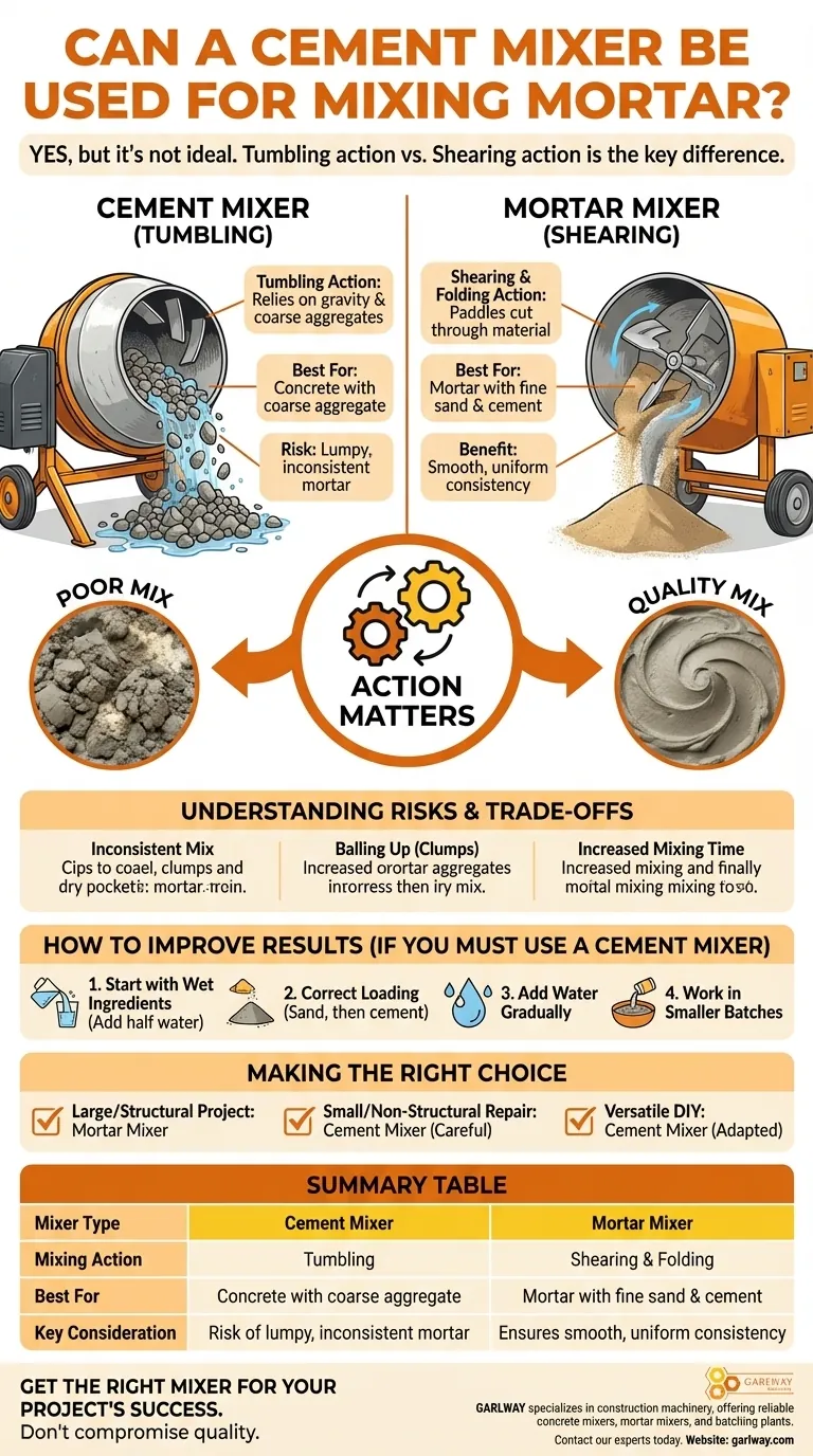 水泥搅拌机可以用来搅拌砂浆吗？了解风险和最佳实践 图解指南
