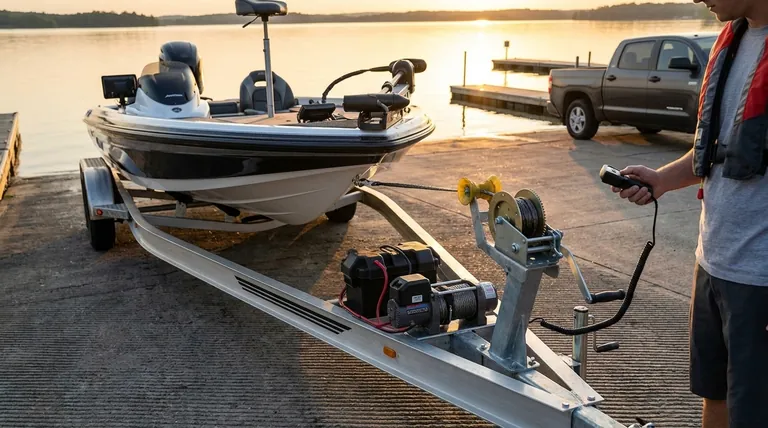 كيف يختلف رافعة مقطورة القوارب الكهربائية عن الرافعة اليدوية؟ شرح الجهد مقابل التحكم