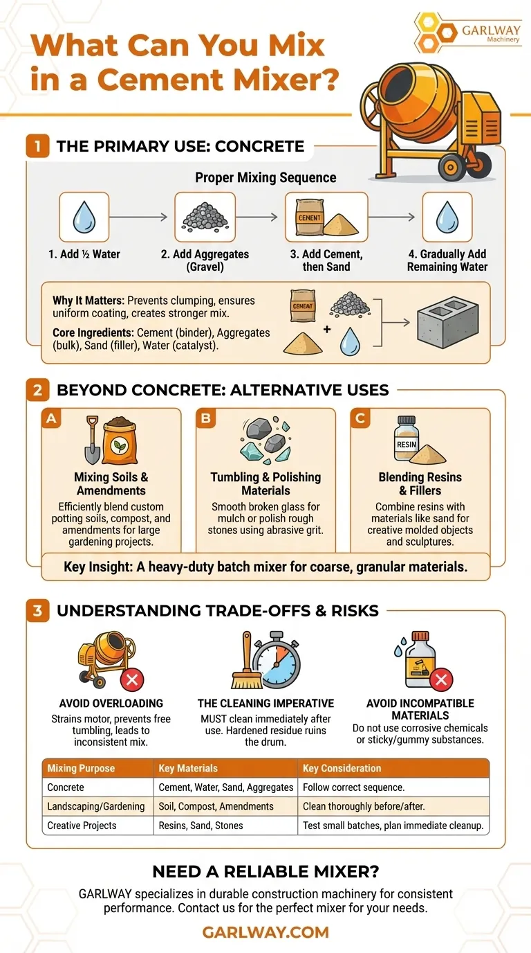 Que peut-on mélanger dans une bétonnière ? Libérez tout son potentiel pour le béton et au-delà Guide Visuel