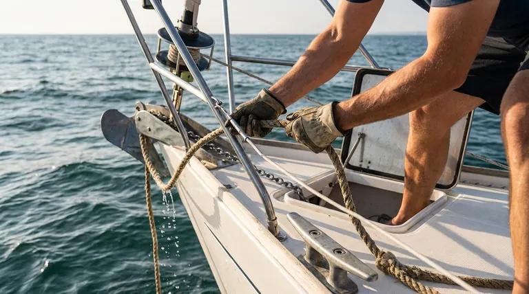 Quais são algumas considerações práticas para ancorar sem um guincho ou guincho de tambor? Domine a ancoragem manual segura e eficiente