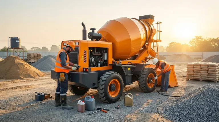 자가 로딩 콘크리트 믹서 작동 전 어떤 준비를 해야 할까요? 안전과 효율성을 위한 사전 예방 가이드