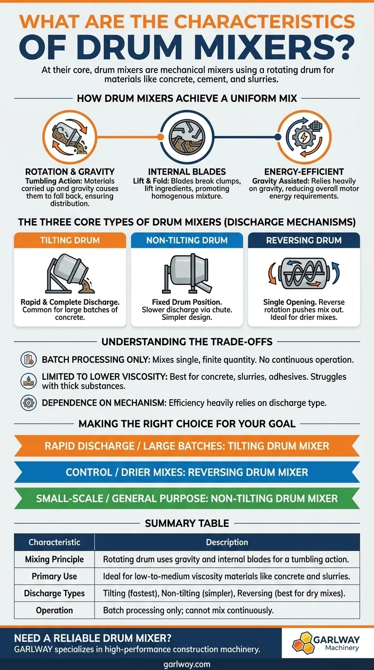 ما هي خصائص خلاطات الأسطوانة؟ اختر الخلاط المناسب للخرسانة والملاط دليل مرئي