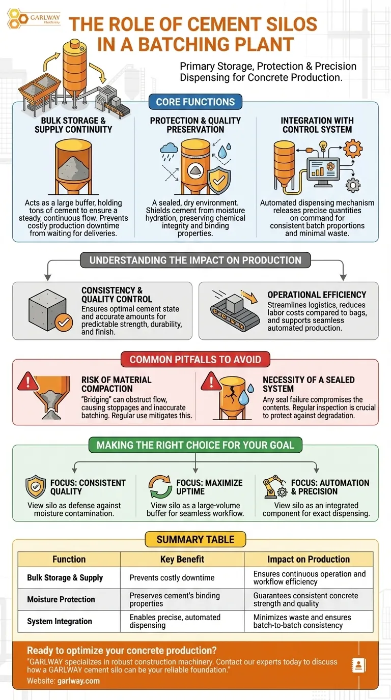Qual è il ruolo dei silos di cemento in un impianto di betonaggio? La chiave per una produzione di calcestruzzo ininterrotta e di alta qualità Guida Visiva