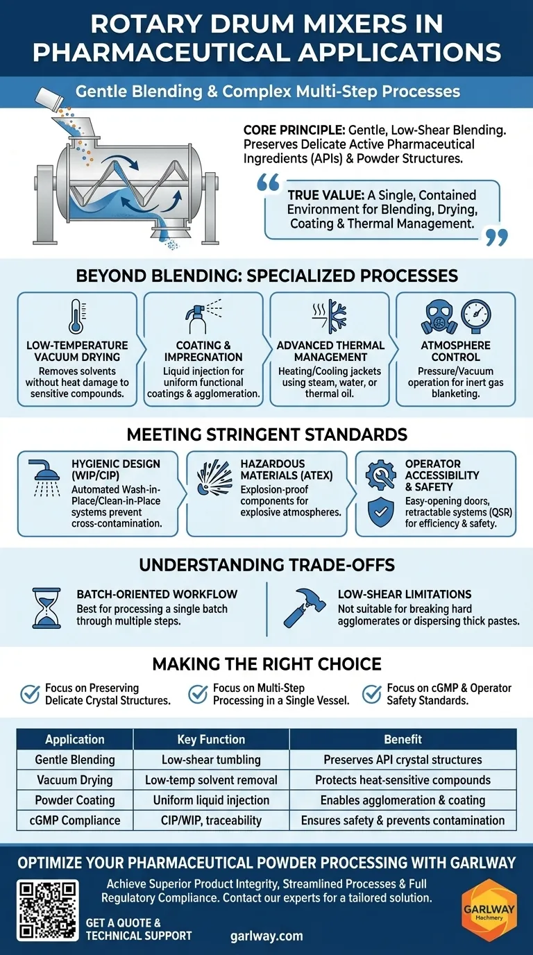 제약 분야에서 로터리 드럼 믹서는 어떻게 사용됩니까? 부드러운 혼합 및 다단계 처리 보장 시각적 가이드