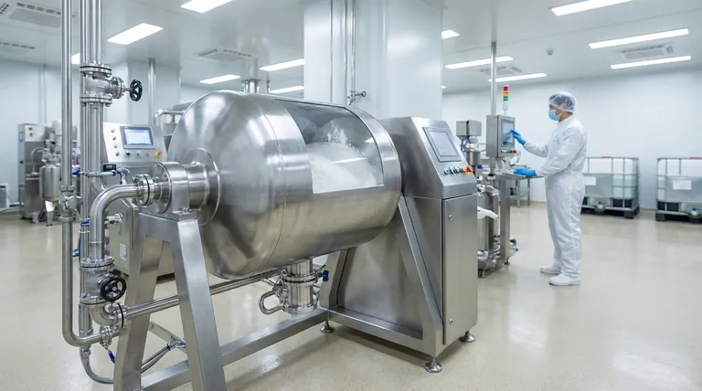 제약 분야에서 로터리 드럼 믹서는 어떻게 사용됩니까? 부드러운 혼합 및 다단계 처리 보장