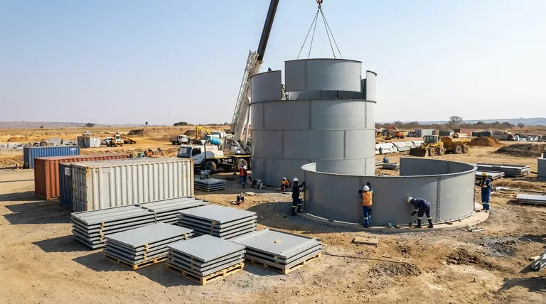 Quais são os benefícios dos silos de cimento aparafusados? Reduza os custos de transporte e simplifique a logística