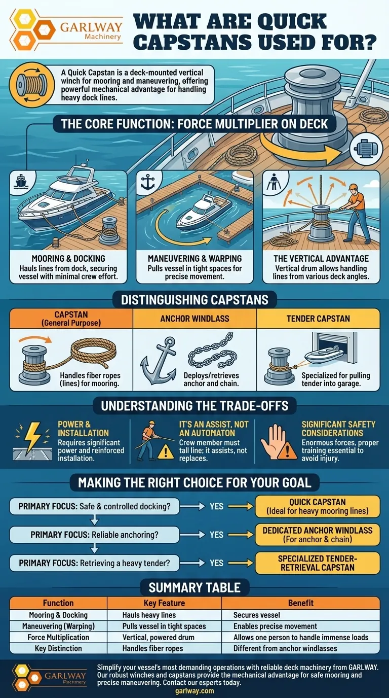 퀵 캡스턴은 무엇에 사용되나요? 더 안전하고 쉬운 계류 및 기동을 위한 가이드 시각적 가이드