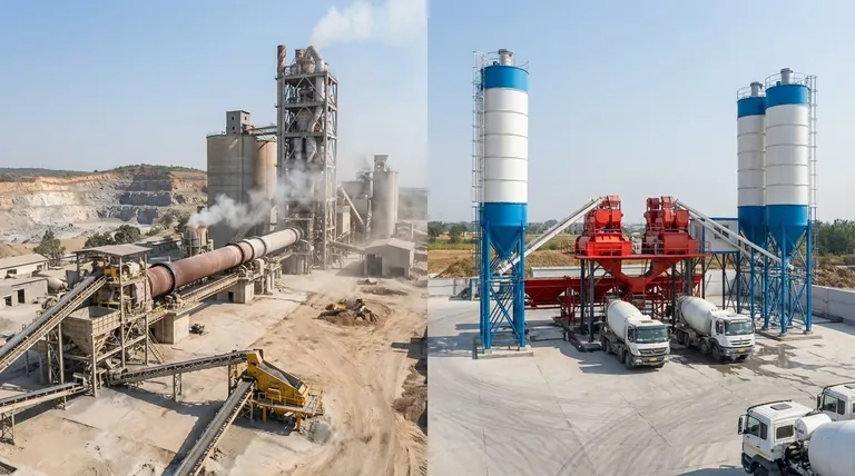 Quelle est la différence entre une cimenterie et une centrale à béton ? Clarifiez votre chaîne d'approvisionnement en matériaux de construction