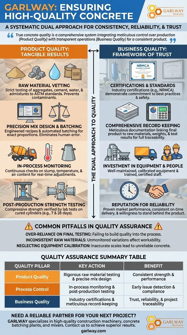 Come fa un impianto di calcestruzzo a garantire l'alta qualità dei suoi prodotti? Ottieni un calcestruzzo coerente e affidabile Guida Visiva