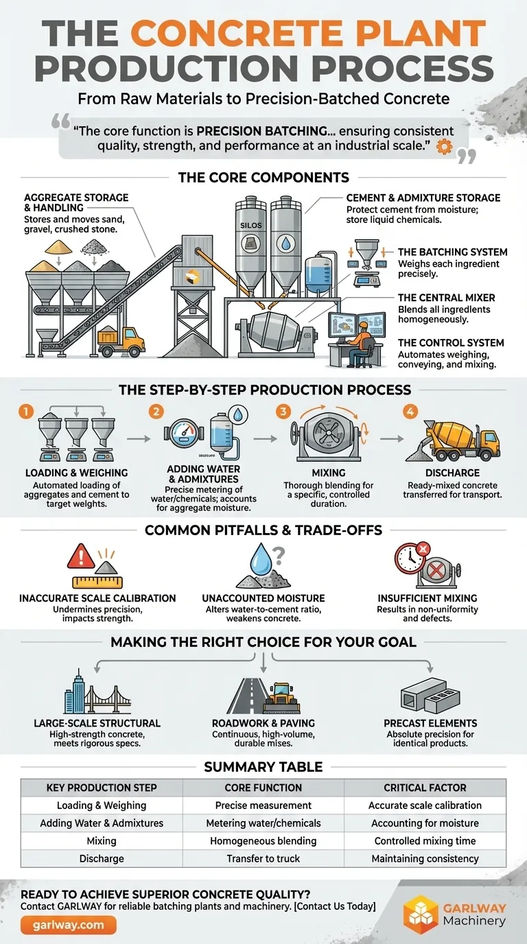 콘크리트 플랜트에서 콘크리트 생산 공정은 어떻게 되나요? 건설 프로젝트의 정밀도와 품질을 확보하세요. 시각적 가이드