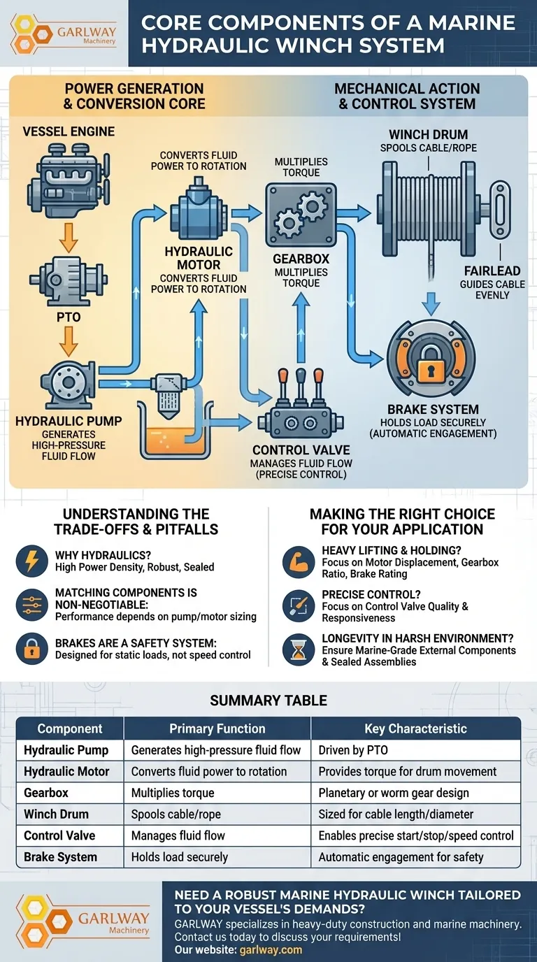 Quels sont les composants essentiels d'un treuil hydraulique marin ? Libérez une puissance fiable pour votre navire Guide Visuel