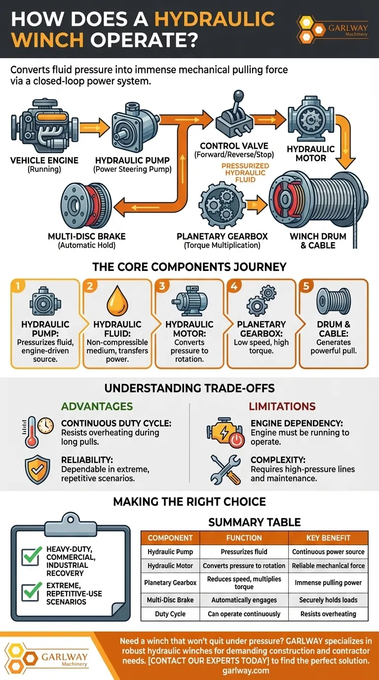 Como funciona um guincho hidráulico? Desbloqueie um poder de tração confiável para trabalhos pesados Guia Visual