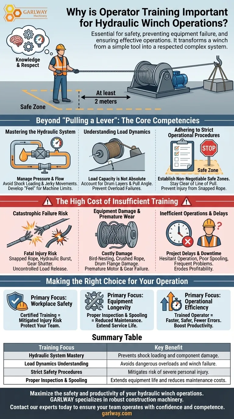 Perché la formazione degli operatori è importante per le operazioni di verricello idraulico? Garantire la sicurezza e massimizzare l'efficienza Guida Visiva