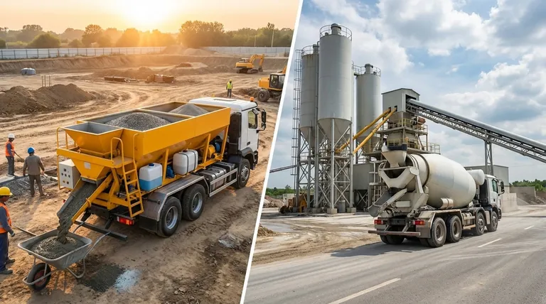 ¿En qué se diferencian las mezcladoras volumétricas de otros tipos de camiones mezcladores de concreto? Desbloquee el control del concreto en el sitio