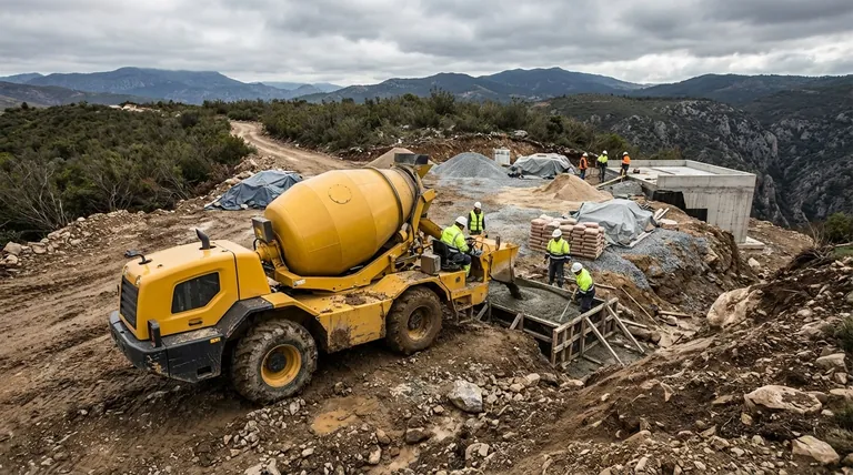 험지 믹서는 무엇을 위해 설계되었습니까? 준비되지 않은 현장에서 콘크리트 배달 마스터하기