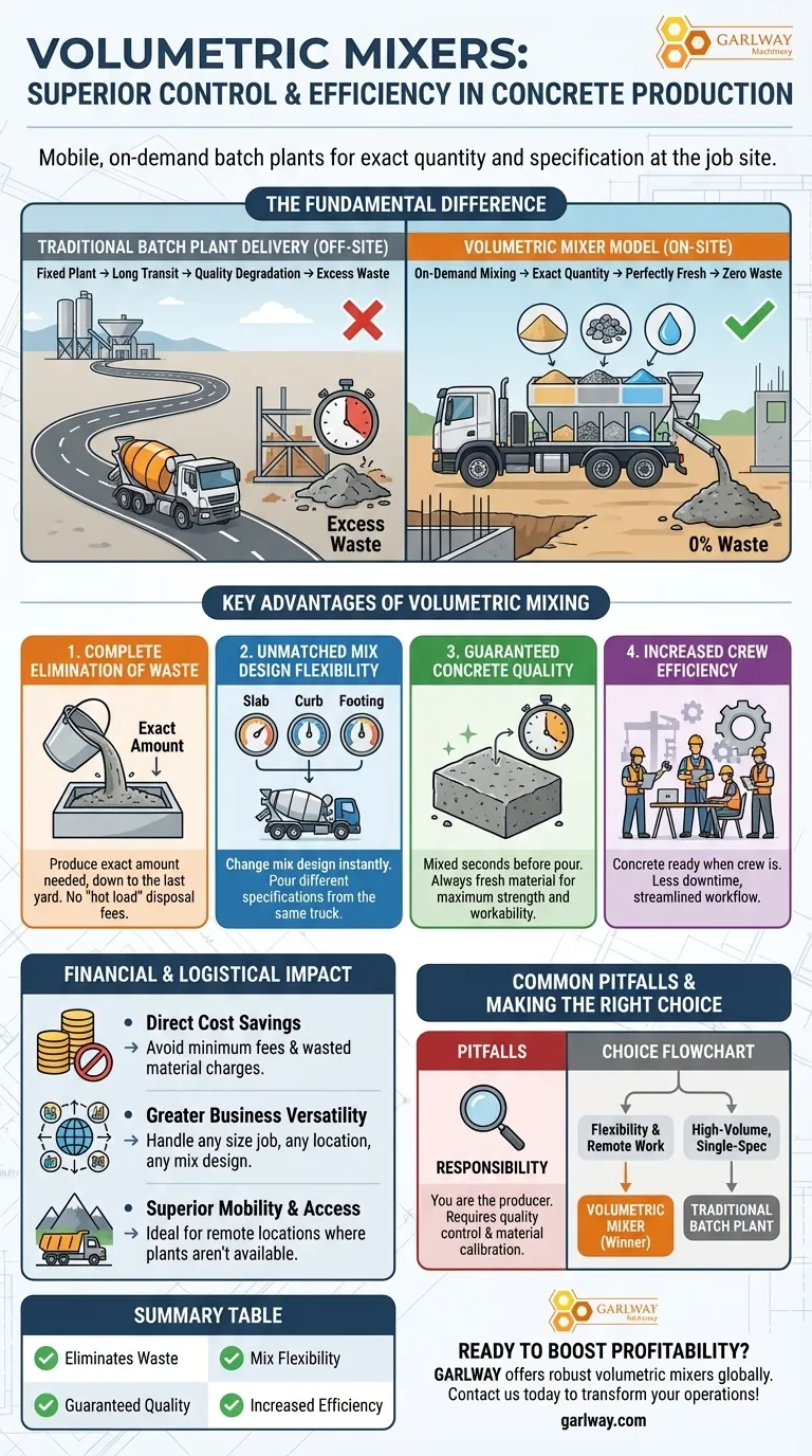 Quels sont les avantages des malaxeurs volumétriques ? Obtenez du béton à la demande et zéro déchet Guide Visuel