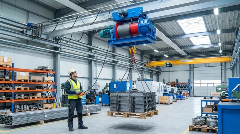 전동 호이스트는 어떤 인체공학적 이점을 제공하나요? 작업자 부담을 줄이고 생산성을 향상시킵니다.