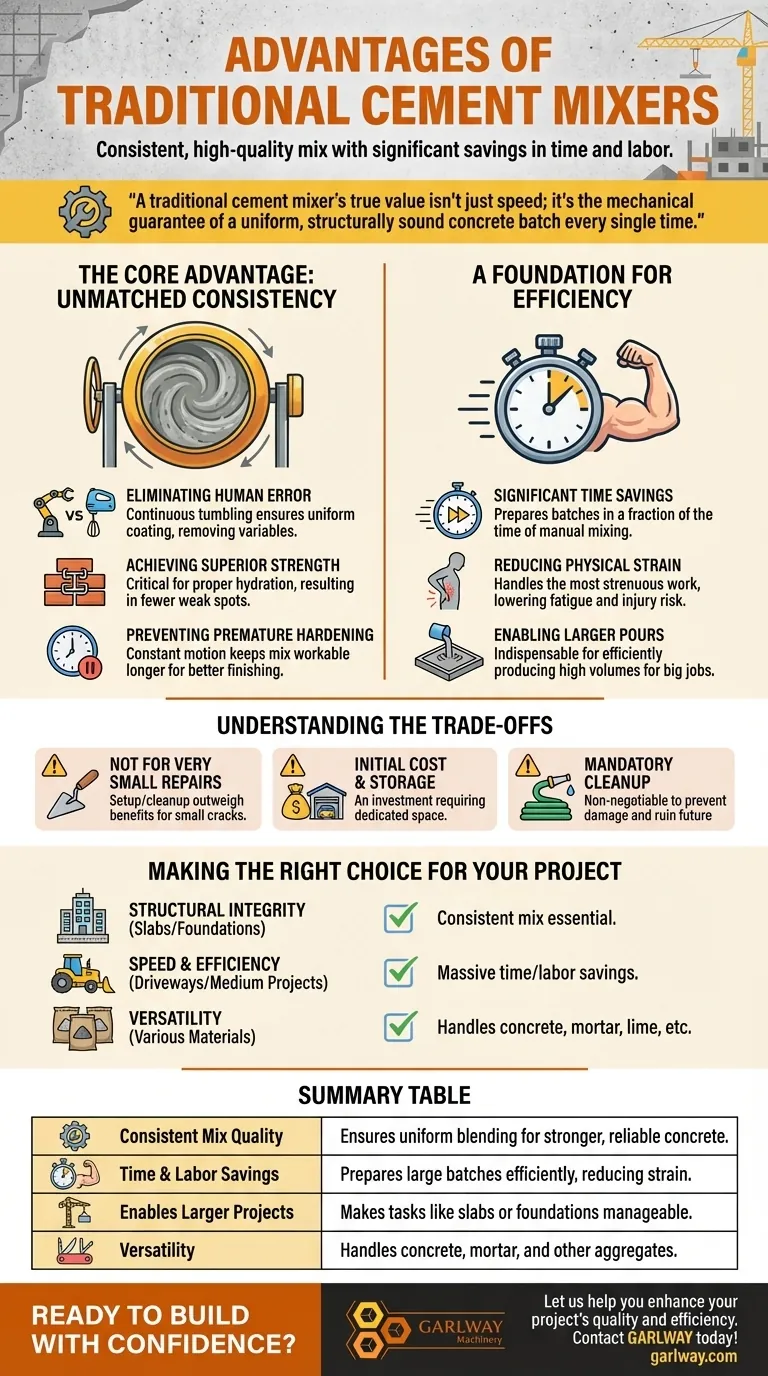 ¿Cuáles son las ventajas de las hormigoneras tradicionales? Logre una calidad y eficiencia superiores Guía Visual