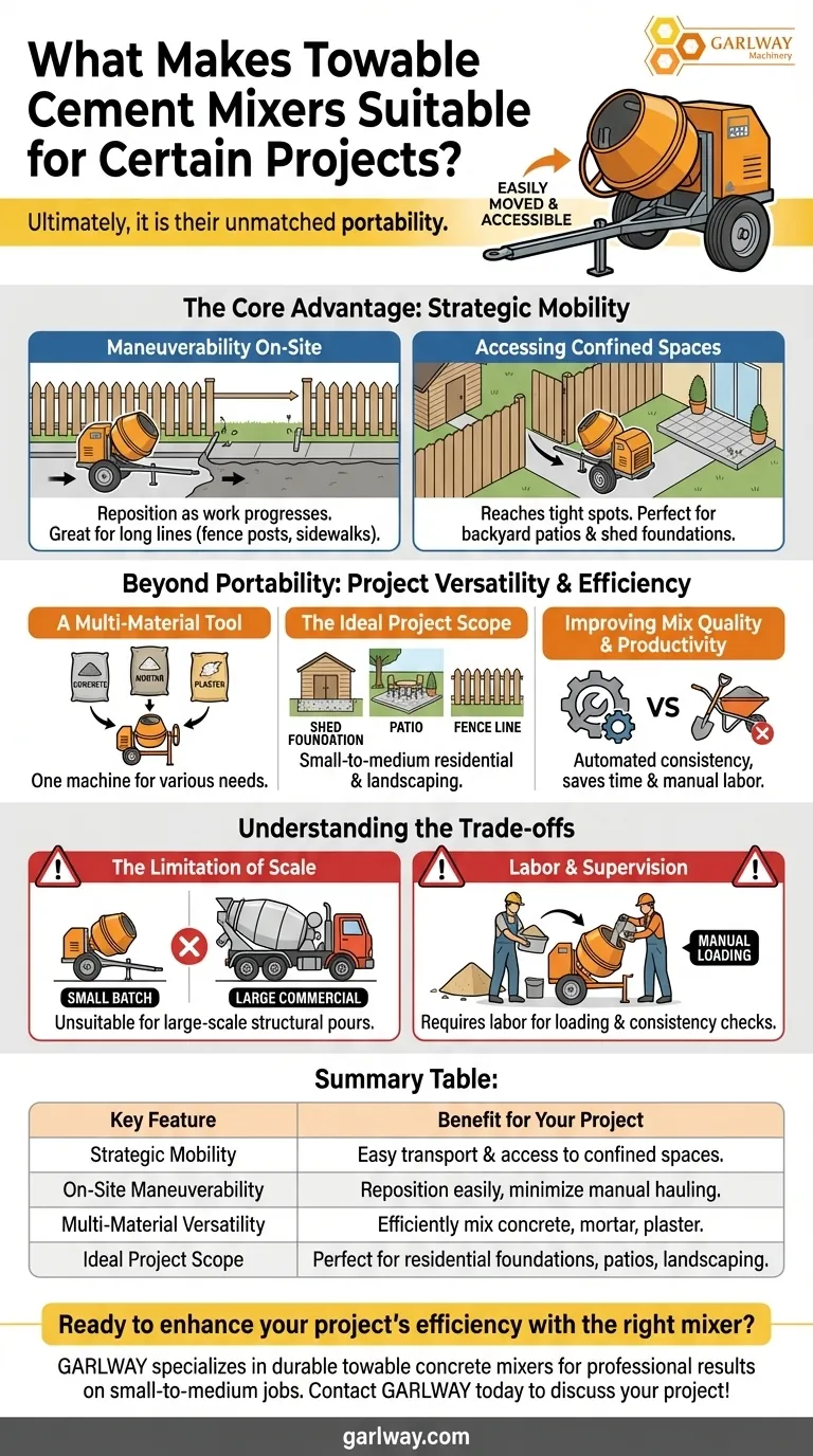 O que torna as betoneiras rebocáveis adequadas para certos projetos? Desbloqueie a Eficiência e Mobilidade no Local Guia Visual