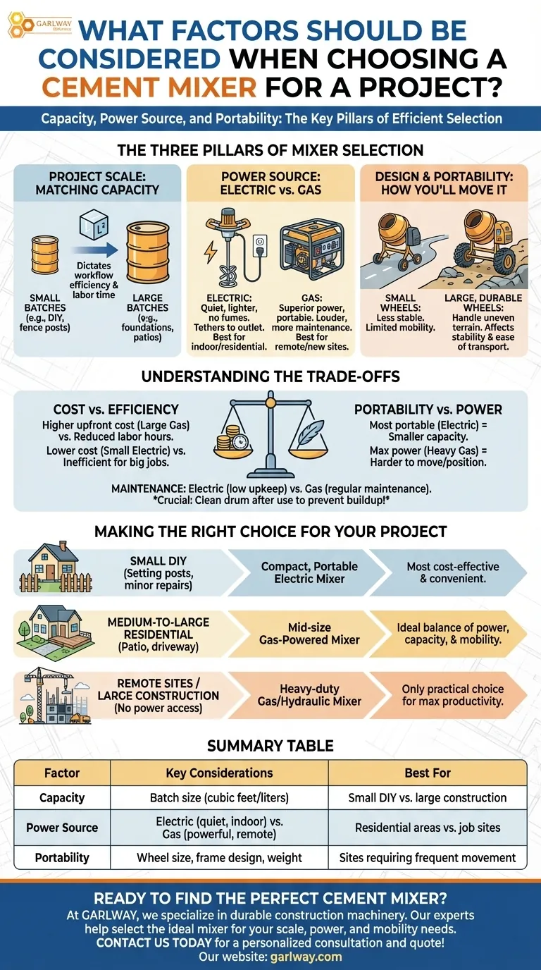 选择水泥搅拌机时应考虑哪些因素？最大化项目效率和成本节约 图解指南