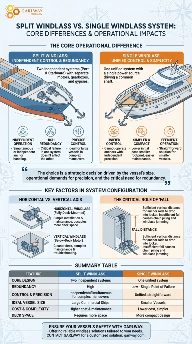 Wie unterscheidet sich eine geteilte von einer einzelnen Ankerwinde? Optimieren Sie die Sicherheit und Kontrolle beim Ankern Ihres Schiffes Visuelle Anleitung
