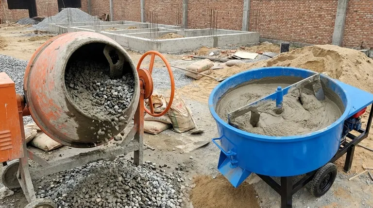 콘크리트 믹서와 모르타르 믹서는 어떻게 다른가요? 믹서 설계 및 기능 가이드