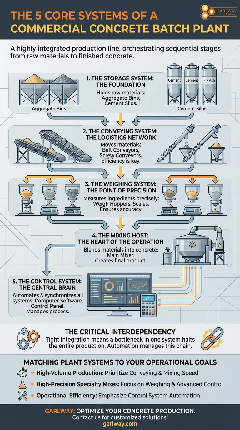 Was sind die fünf Hauptsysteme einer kommerziellen Betonmischanlage? Optimieren Sie Ihren Produktionsworkflow Visuelle Anleitung