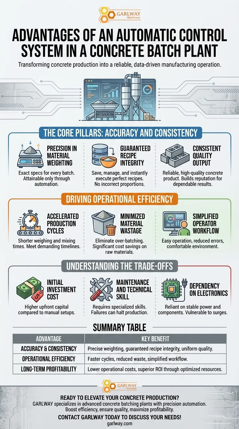Quels sont les avantages d'un système de contrôle automatique dans une centrale à béton ? Augmentez l'efficacité et la qualité Guide Visuel