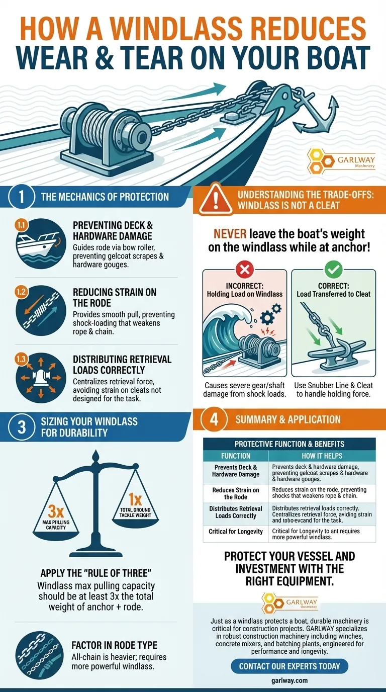 Como um guincho de âncora ajuda a reduzir o desgaste de um barco e seu equipamento? Guia Visual