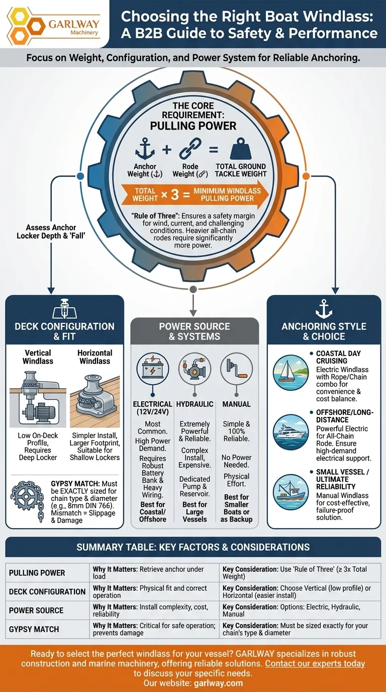 ボート用のウインドラスを選ぶ際に考慮すべき要素は何ですか？安全で信頼性の高い係留を確保する ビジュアルガイド