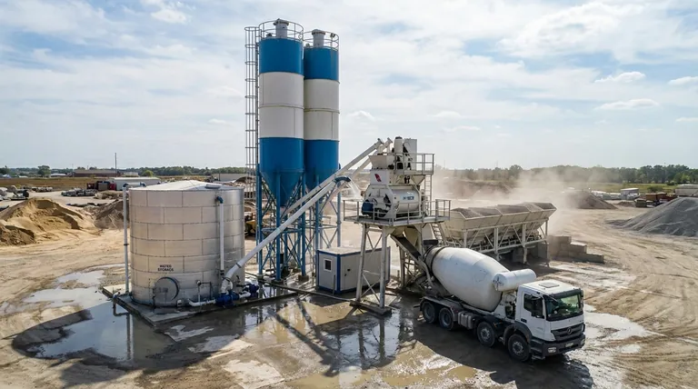 Por que um tanque de água é necessário em uma central de concreto? Garante concreto consistente e de alta qualidade
