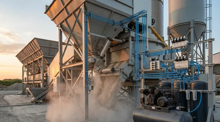 콘크리트 배치 플랜트에서 공압 시스템은 무엇에 사용됩니까? 자동화된 전력 및 정밀도의 핵심