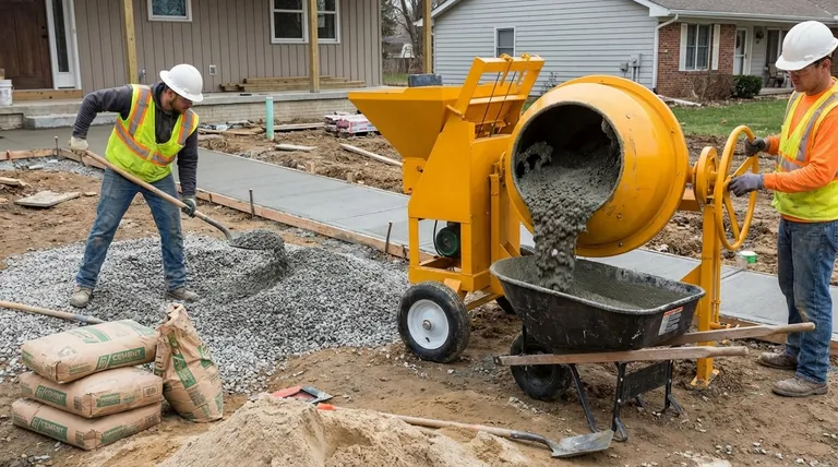 휴대용 믹서로 얼마나 많은 콘크리트를 부을 수 있습니까? 프로젝트에 완벽하게 맞는 것을 찾아보세요.