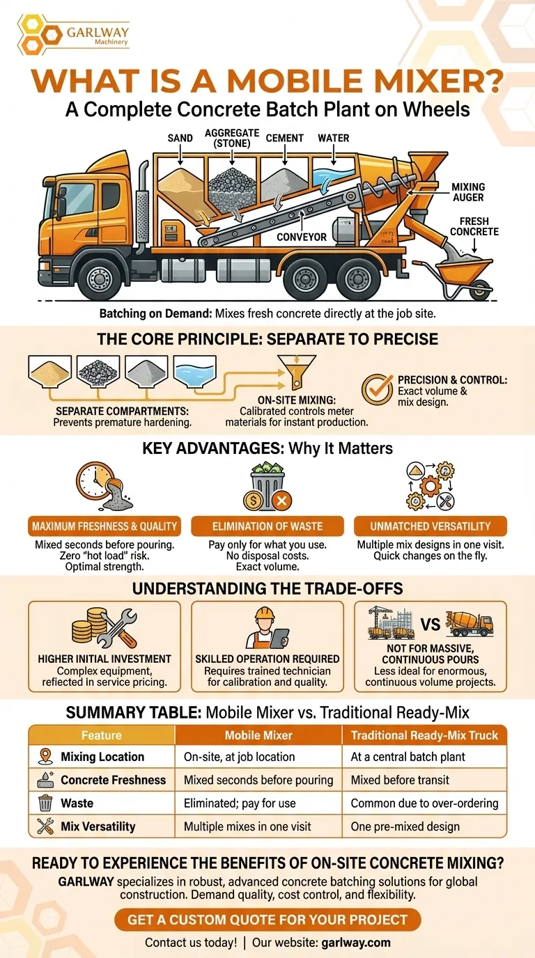Qu'est-ce qu'un malaxeur mobile ? Le guide ultime de la production de béton sur site Guide Visuel
