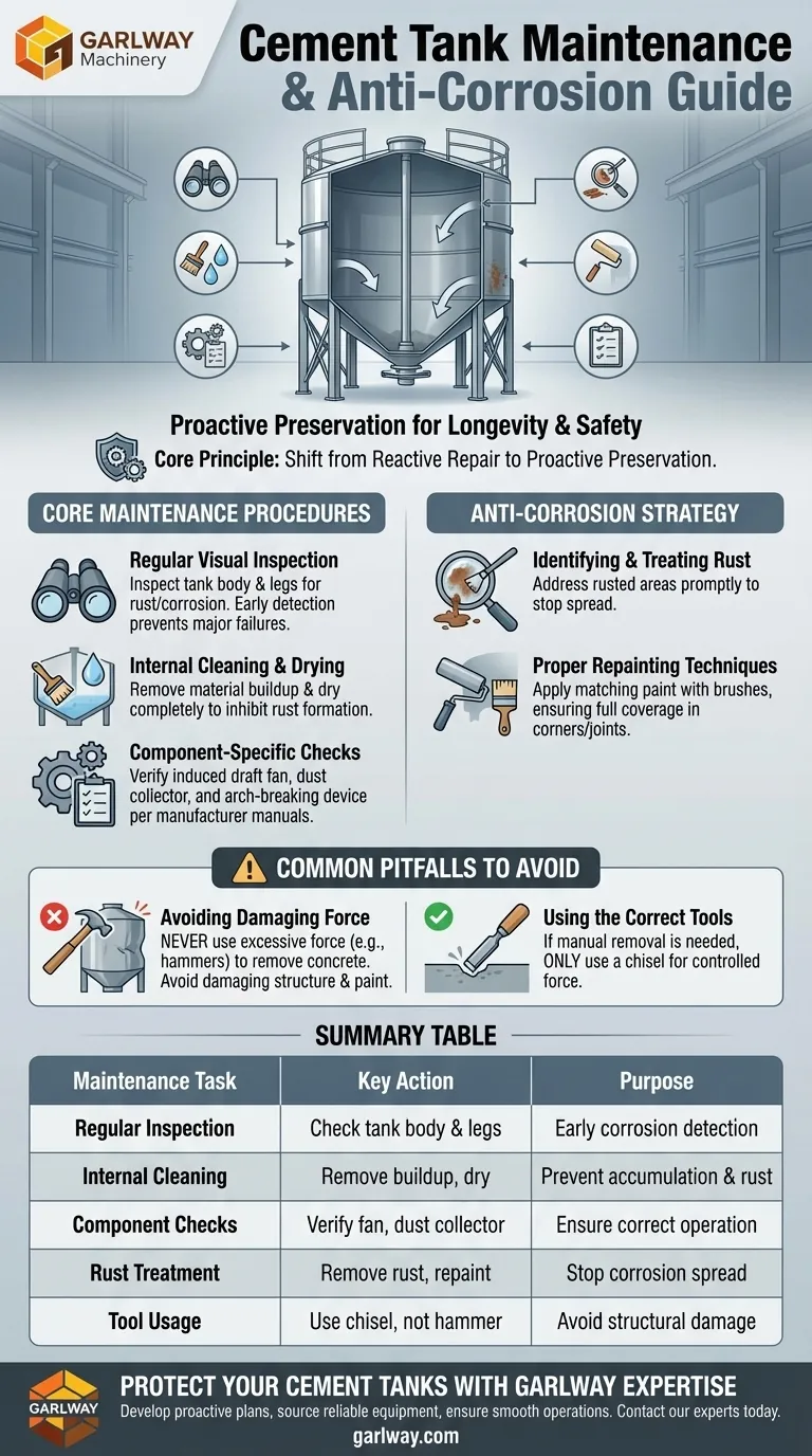 What are the maintenance and anti-corrosion measures for cement tanks? Protect Your Investment and Ensure Longevity Visual Guide