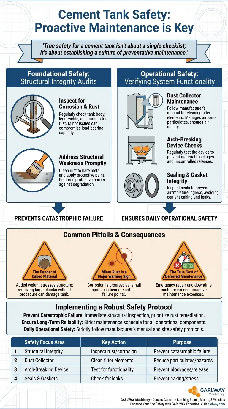 ¿Qué medidas de seguridad se deben tomar para los tanques de cemento? Garantizar la integridad estructural y la seguridad operativa Guía Visual