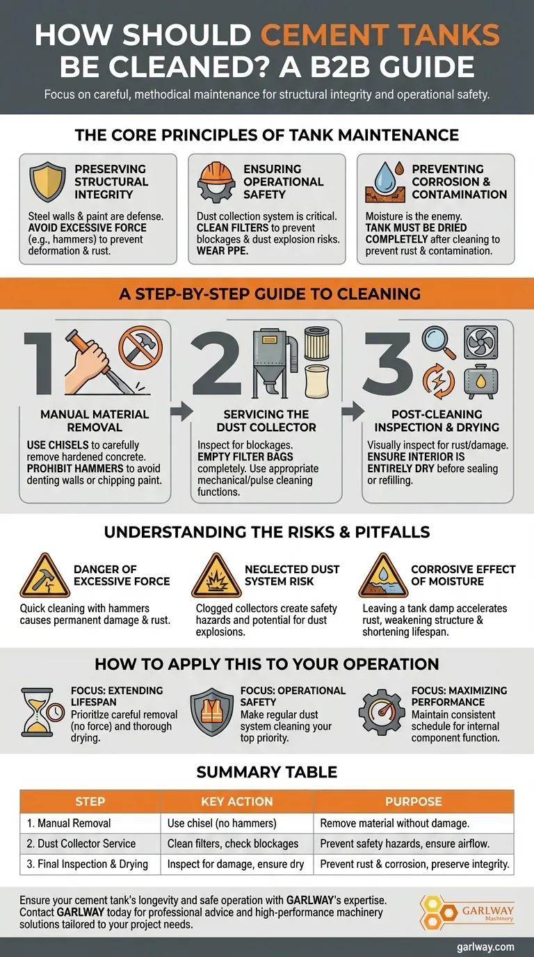 Comment nettoyer les silos à ciment ? Un guide d'entretien sûr et non destructif Guide Visuel