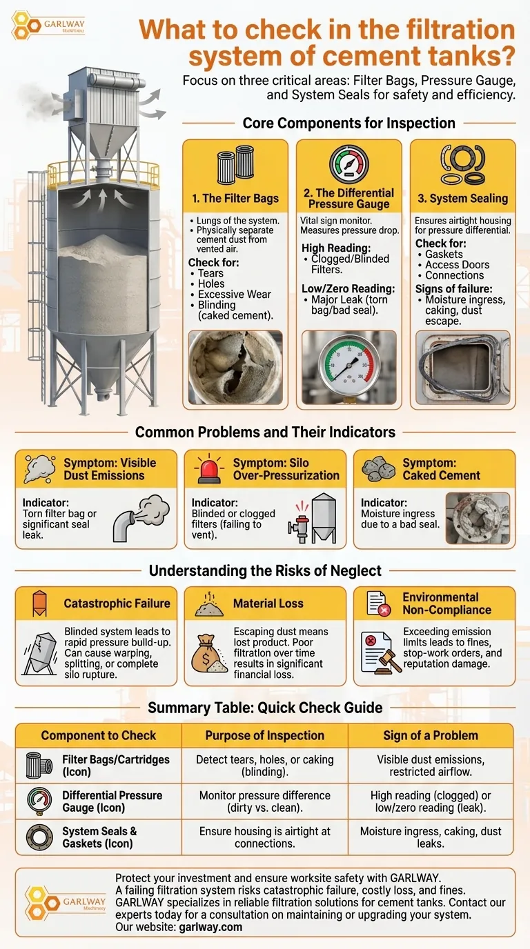 水泥罐过滤系统应检查哪些项目？确保安全并防止代价高昂的故障 图解指南